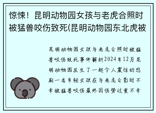 惊悚！昆明动物园女孩与老虎合照时被猛兽咬伤致死(昆明动物园东北虎被咬死)